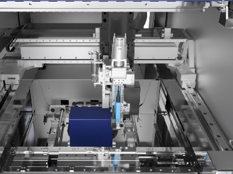 在线式落地点胶机局部